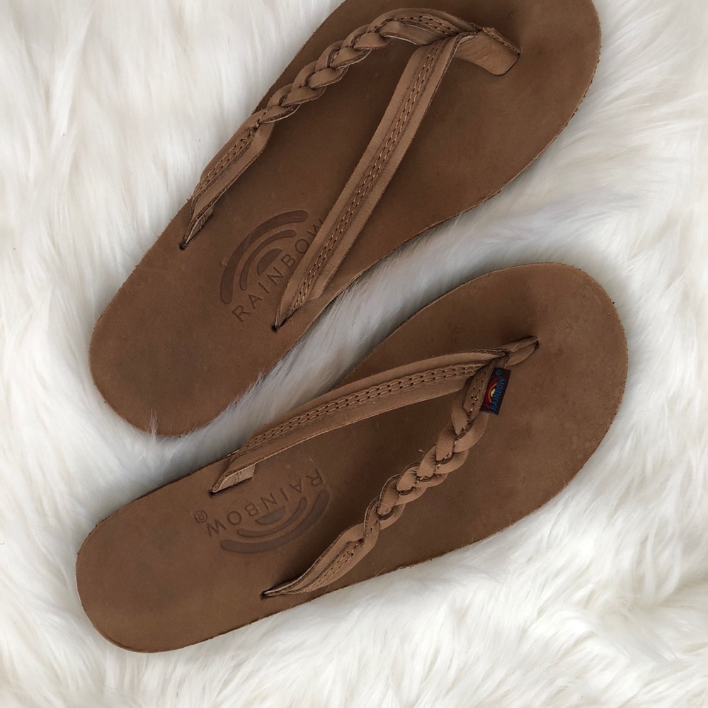 Rainbow Flip Flops